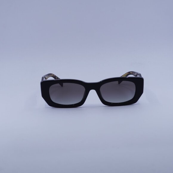 Prada PRB05S 3890A7 Sunglasses Black Rectangle Frame, Grey Gradient Lenses main image 12